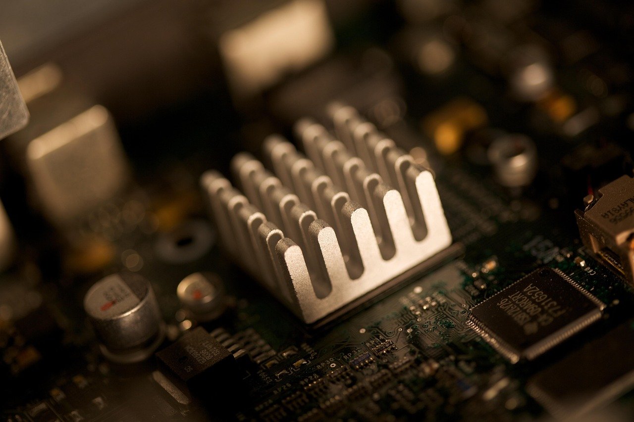 Dissipador de calor sobre placa-mãe de computador, componente eletrônico interno de notebook